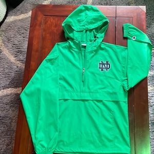 Unisex Notre Dame lightweight packable windbreaker direct from campus store